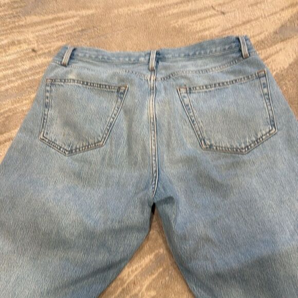 Frame Le Original Straight Leg Jeans distressed high waist size 32 button fly - Picture 7 of 7